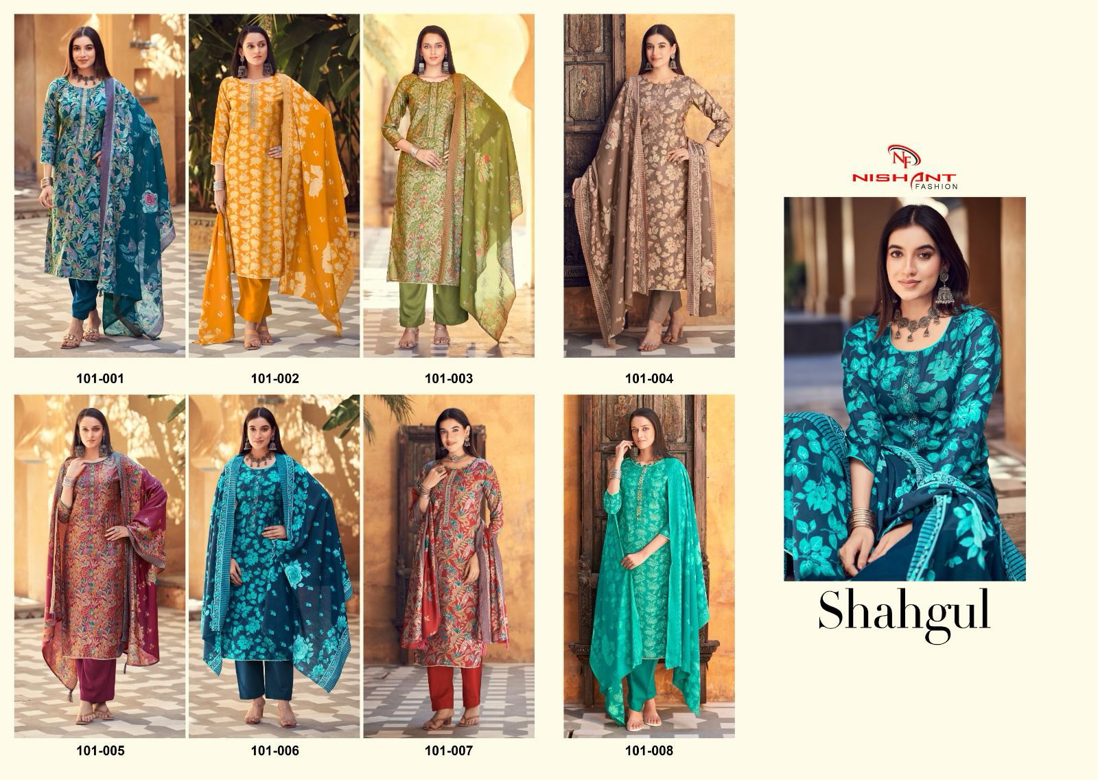 Shahgul By Nishant Muslin Silk Printed Designer Salwar Kameez Wholesale Online